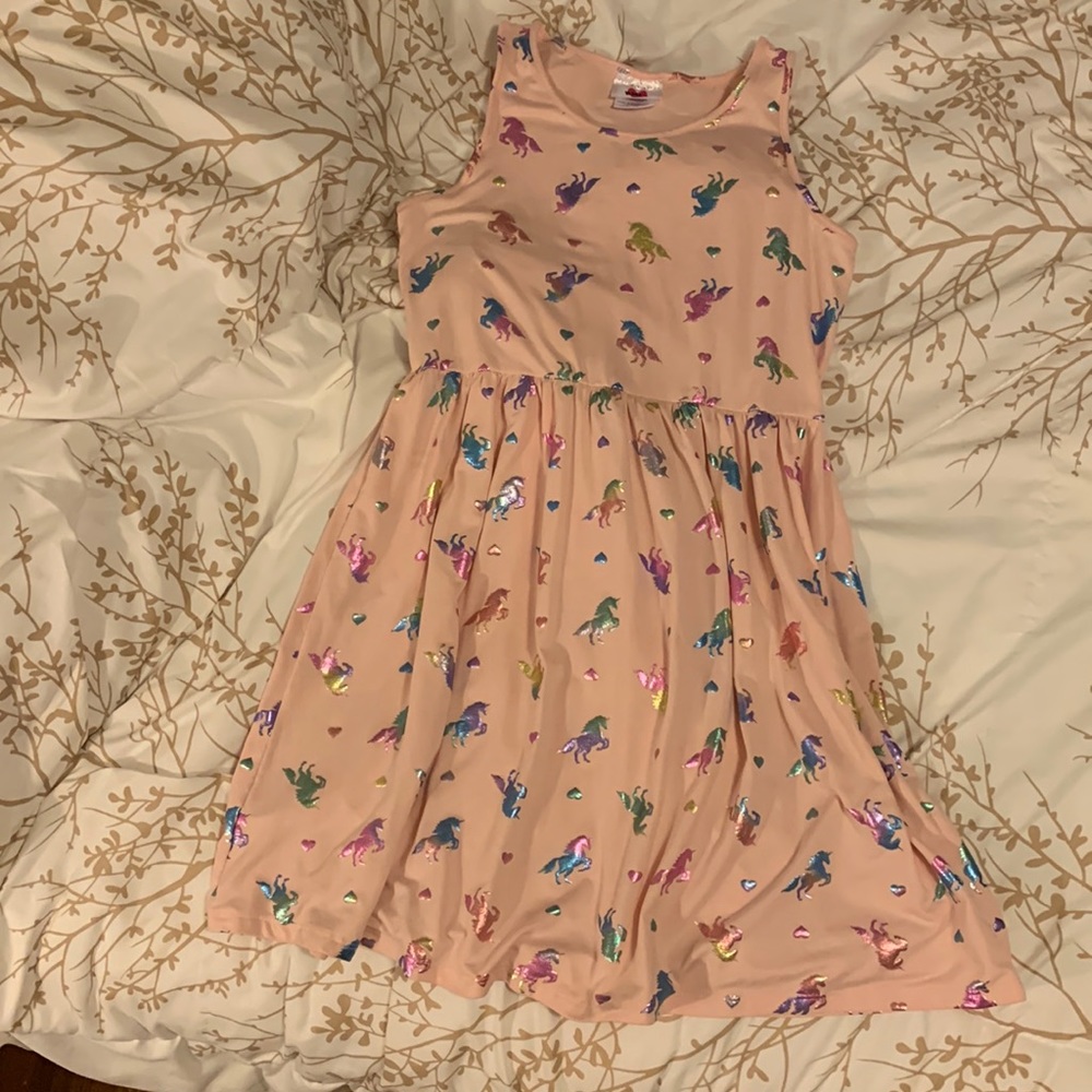 CUTE girls unicorn dress! 👗 🦄 🥰 Size 12